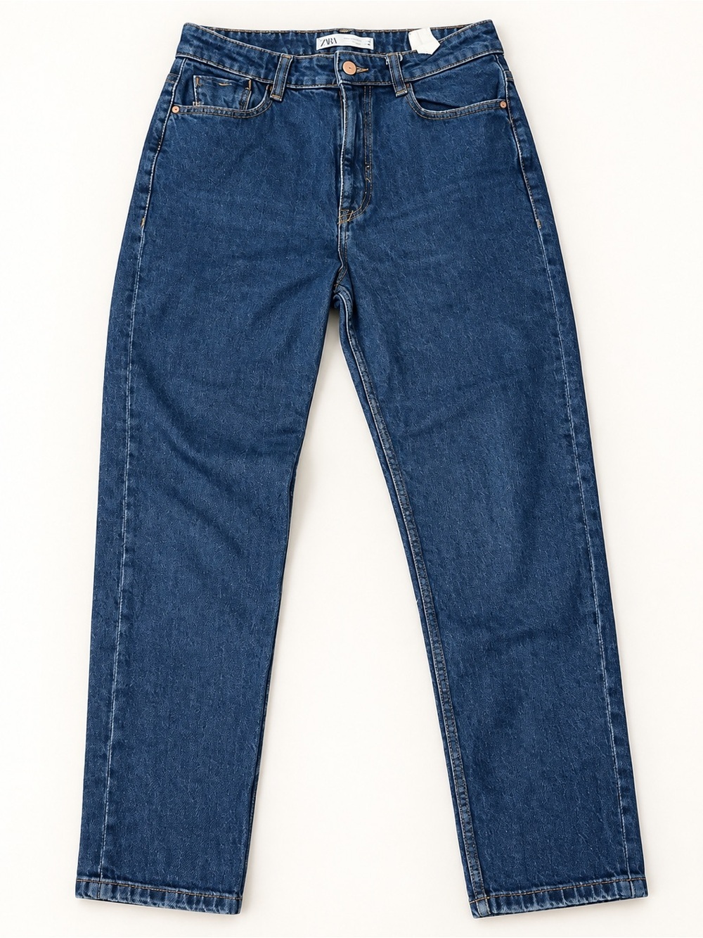 Zara Deep Blue Straight Jeans
